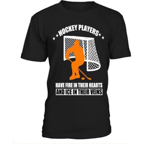 2019 New Cool Hockey High quality Cotton Mens T Shirts With Printing Logo