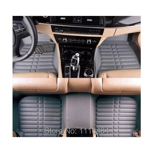 Myfmat customize new car floor mats foot rugs auto carpet automotive mat universal set cushion 4 color leather free shipping top