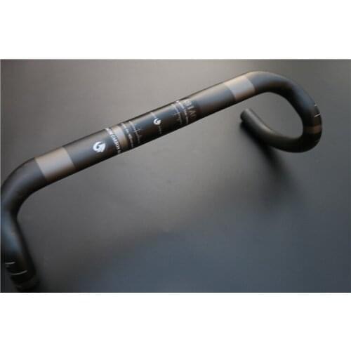 New gray ASIACOM Road bike racing matte UD full carbon fiber bicycle handlebar 31.8*400/420/440mm external cable Free shipping