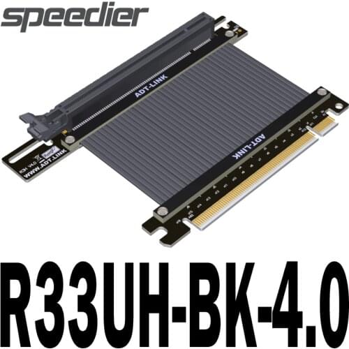 Full Speed PCI Express 4.0 x16 Riser Cable Gamining Extreme4 Vertical GPU Mount PCIe 4.0 Twinax Shielded Gen4.0 Universal Risers