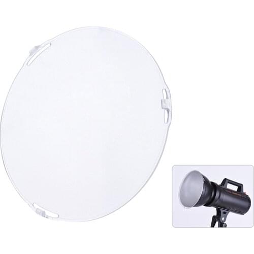 Photo Studio Portable 18.5cm Frosted-Surface Diffuser Plate for Bowens Mount 7" Standard Reflector Lamp Shade
