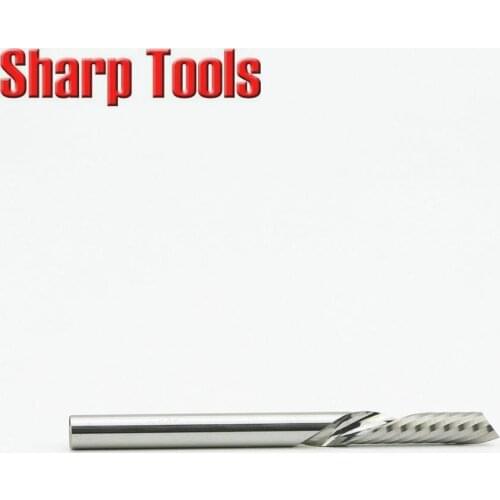 Sale 5pc 4x12mm Left-Handed One Flute Engraving Tool Bits, CNC Cutter Milling Router Bits Down Cut for Acrylic, Woodworking, MDF