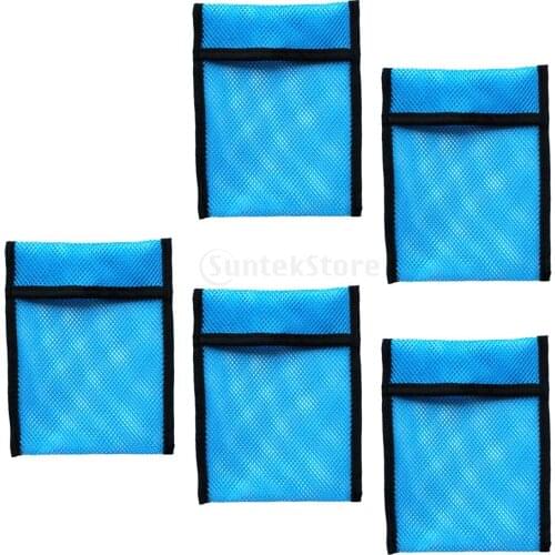 5 Pieces Empty Scuba Diving Snorkeling Weight Pocket Mesh Shot Pouch Bag 2KG or 1KG Choose