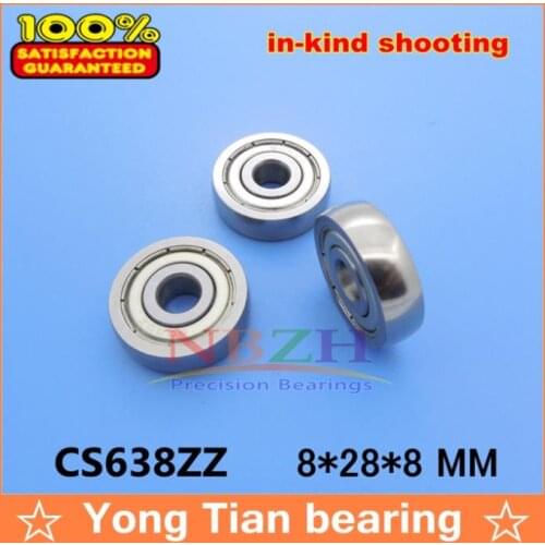Sliding door pulley spherical bearings arc track pulley Ball bearings UC638 CS638ZZ 8*28*8 MM