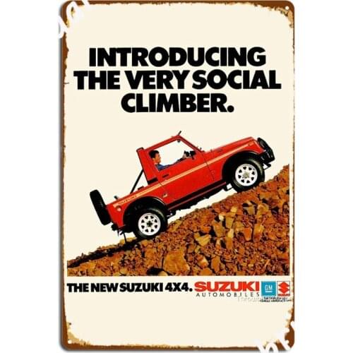 Sj Jimny Samurai Metal Signs Customize Wall Plaques Wall pub Tin sign Posters