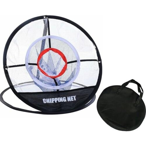 Foldable Golf Practice Hitting Net Golf Pop UP Indoor Outdoor Chipping Pitching Cages Mats Practice Easy Net Golf Training Aids