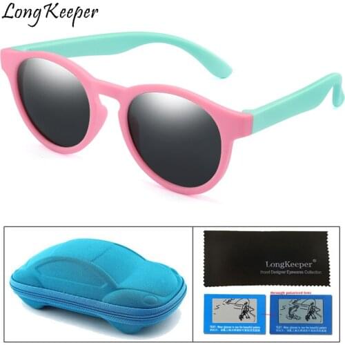 Cool Kids Polarized Sunglasses Retro Round Children Boys Girls Sunglasses with Case Box Children Gift UV400 Shades Gafas de sol