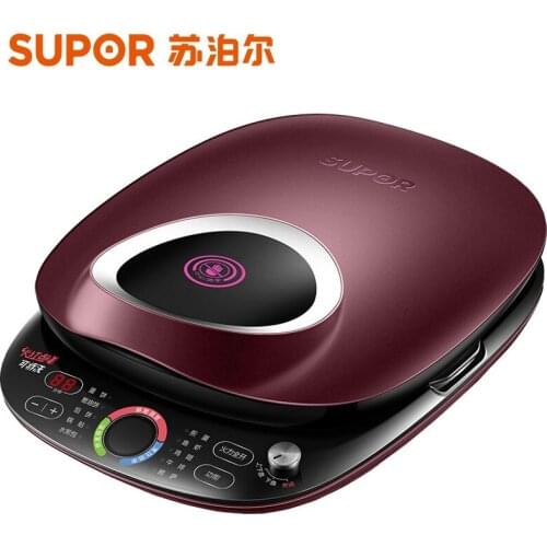 SUPOR 220V Electric Crepe Maker Non-stick Household Pancake Maker Machine Frying Pot Removable Bakeware Dual-side Heating