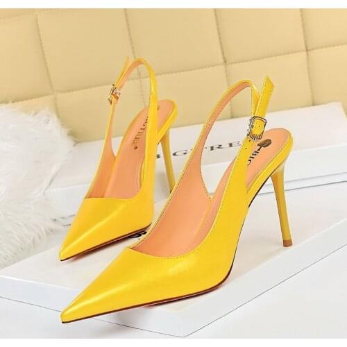 BIGTREE Shoes Women Pumps Fashion High Heels Shoes Black Pink White Shoes Women Wedding Shoes Ladies Stiletto Women Heels 2021