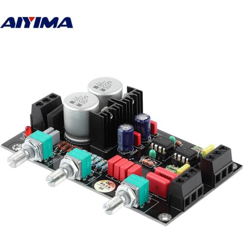 AIYIMA NE5532 Amplifier Preamp Volume Tone Control Board HIFI 2.0 Treble Bass Pre-amplifier EQ DIY Dual AC 12V - 18V
