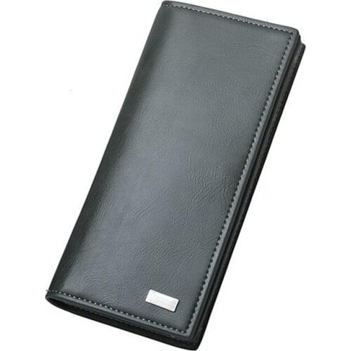 Top Quality Soft Man Wallet Men Wallets Purse Long Slim Casual ID Card holder Purses Clutch Gift Price Portomonee Carteria W326