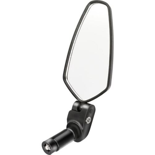 1 PC 7/8' 22mm Universal Bike Motorcycle Aluminum Rear View Black Handle Bar End Side Rearview Mirrors Bicycle Parts