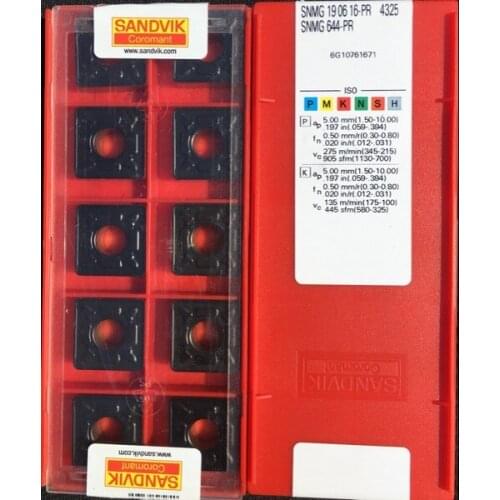 10PCS CARBIDE INSERT SNMG 190616-PR 4325