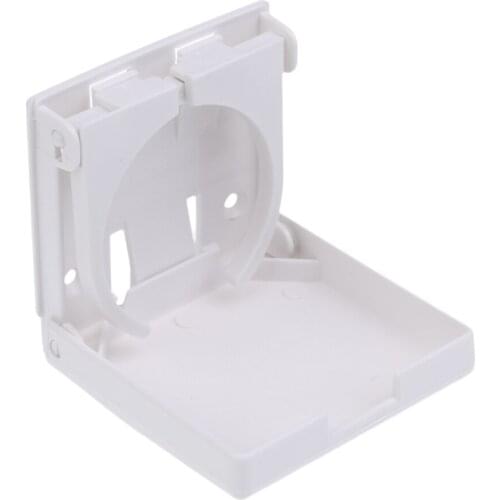 4 X Adjustable Folding White Nylon Drink Cup Holders Boat/Marine/Caravan/Car