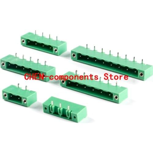 5pcs KF2EDGRM-7.62-2/3/4/5/6/8P curved needle socket with ear 7.62mm pitch terminal