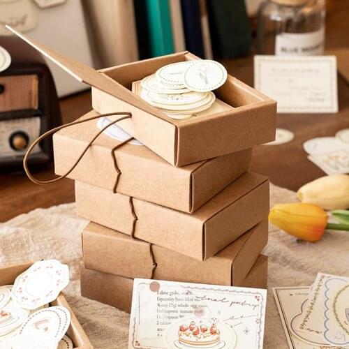 6boxes/LOT myst series retro creative message paper material paper memo pad