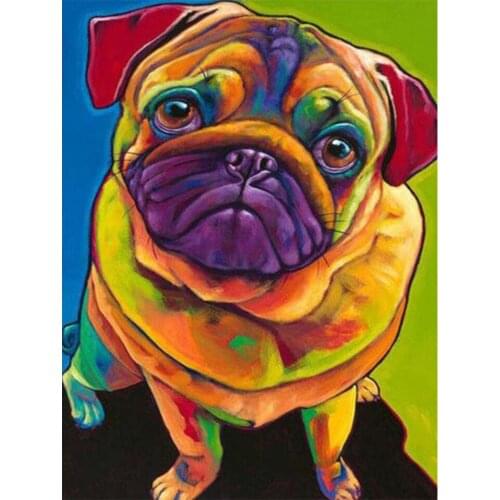 5D DIY Full Diamond Painting Animal Dog Pet Cross Stitch Kit Mosaic Picture Rhinestone Embroidery Decoration