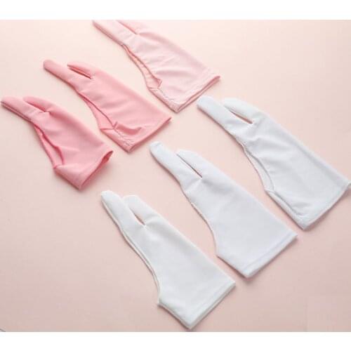 Two-finger Drawing Glove Suitable For Both Right And Left Hand Anti-fouling Glove For Drawing Tablet