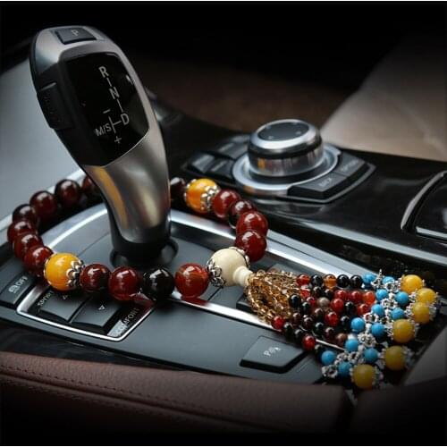 Car Ornaments Agate Stalls Gears Decoration Auto Internal Lucky Safety Symbol Rearview Mirror Hanging Pendant Chinese Style