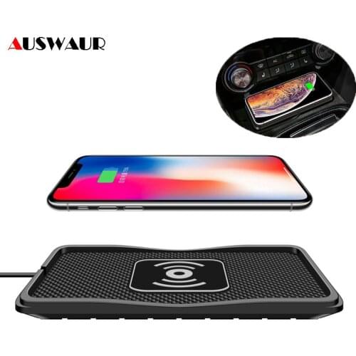 C3 Car QI Wireless Charger Pad for iPhone 11 XS MAX Samsung S10 5G Plus Quick Wireless Charger Car 10W 7.5W