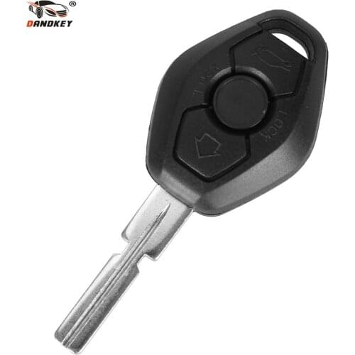 Dandkey 4 Button Remote Car Key Fob Case Shell For BMW 3 5 7 SERIES Z3 Z4 X3 X5 M5 325i E38 E39 E46 Key (HU92 blade)