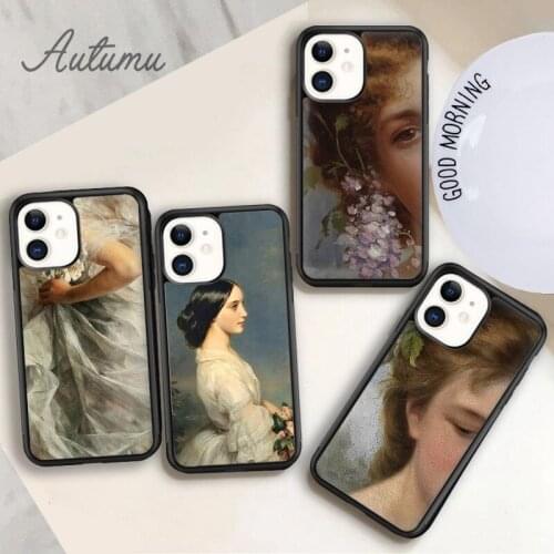 Renaissance Phone Case for iPhone 11 12 Pro Max mini X XR XS SE 2020 5 6S 7 8 Plus Samsung Galaxy S8 S9 S10 Cover shell