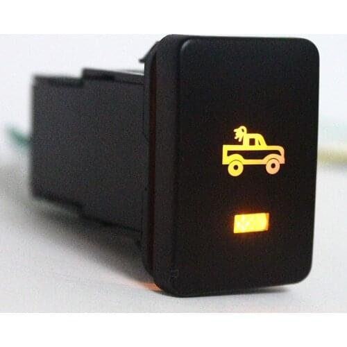 DC12V Push Button Switch With Wiring Harness For Toyota Camry RAV4 Corolla 6-2011,For Hilux 2015-Onwards (TRAY LIGHTS)