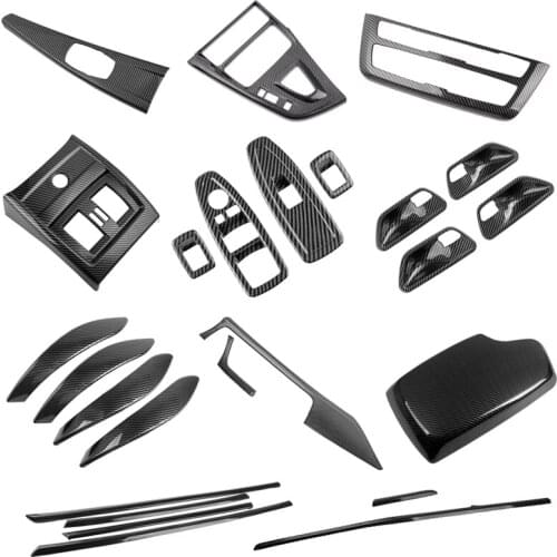 Carbon fiber decoration strip compatible with central contral multi media BMW 3 series 318li 320li
