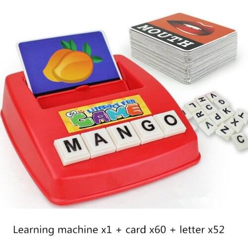 Childern English Spelling Educational Toys English Alphabet Card Machine Kids Toys Puzzle Game Creativity Teaching Aids