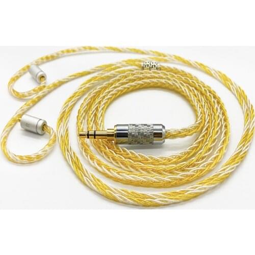 Diy earphone cable silver plated wire mmcx/0.78mm/IE80/A2DC/IM50