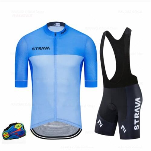 STRAVA Hot Selling China Good Price Short Sleeve Custom Breathable Cycling Wear, Cycling Jersey Set For Men Cycling Jersey 2021