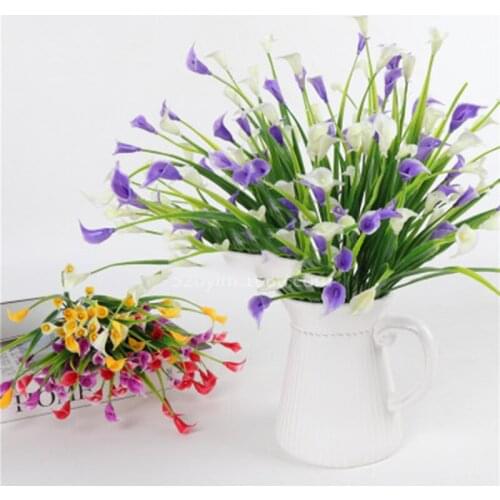 1 Piece Simulation Small Fake Flower Spring Grass Calla Wedding Decoration Decorative Home Decoration Fresh Wind Green Plant