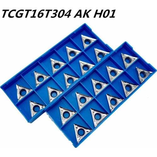 Aluminum alloy blade TCGT16T308 304 AK H01 stainless steel outer round aluminum tool lathe tool CNC machine tools cutting tool