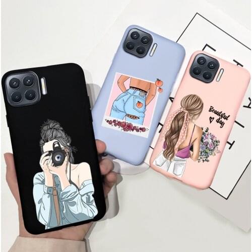 Fashion Sunflower Girl Case For OPPO F17 Pro Coque OPPOF17 Candy Silicone Soft Cover For OPPO F17 F 17 Pro Funda Phone Shell