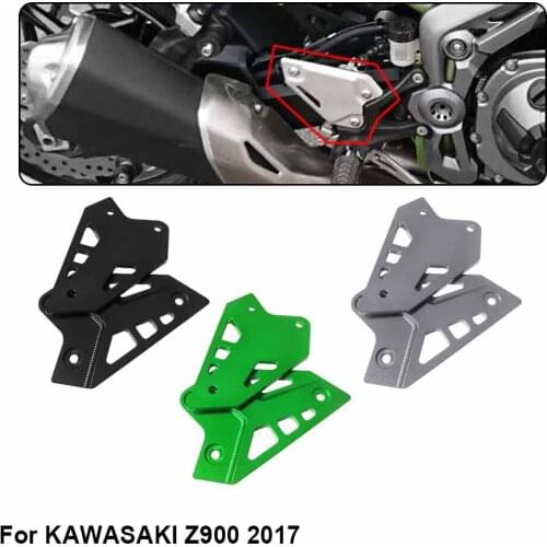 Motorcycle CNC Aluminum Pedal Cover Rear Foot Decorative Plate Protection Block Accessories For Kawasaki Z900 Z 900 2017 2018