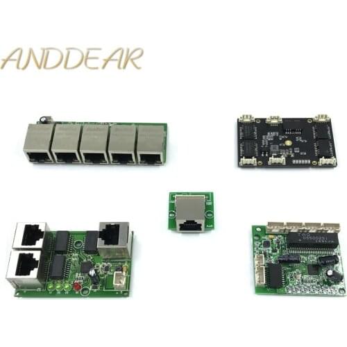 Unmanaged 3/5port 10/100M industrial Ethernet switch module PCBA board OEM Auto-sensing Ports PCBA board OEM Motherboard
