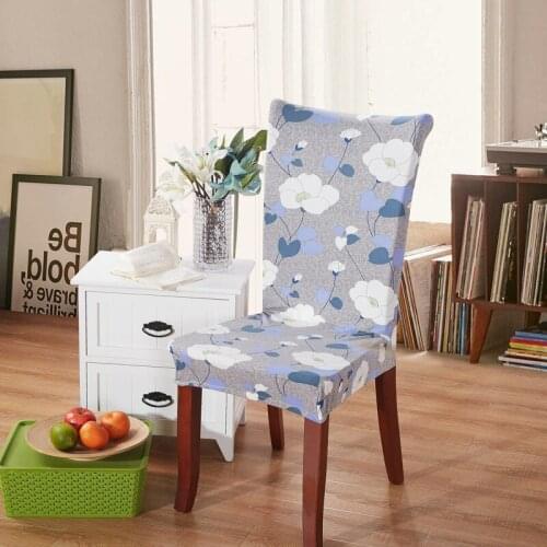 New Spandex Stretch Printed Rural Dining Chair Cover Machine Washable Restaurant For Weddings Banquet Folding Hotel Chair Covers