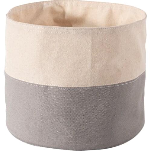 All Cotton Canvas Bread Basket Bread Bag Canvas Splicing Bread Bag All Cotton Food Bread Basket Face Bag