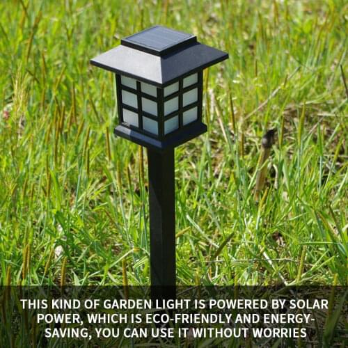 Solar Power Garden Landscape Lamp Outdoor Lawn Light Wireless Decoration Yard Night Light LED Ground Plug Small Palace Lantern