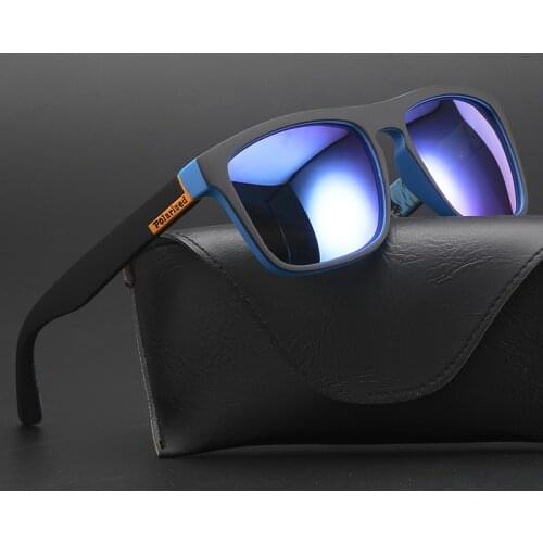 New Classic Square Men Polarized Sunglasses Vintage Women Fashion Sport Mirror Polarized Sun Glasses Plastic Frame Uv400
