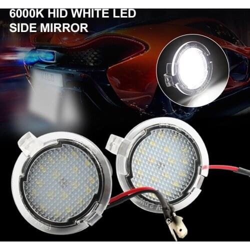 Under Led Side Mirror Puddle Lights for Ford F150 Raptor Edge Explorer 6000k White Cree Led Side Mirror Light Side Light
