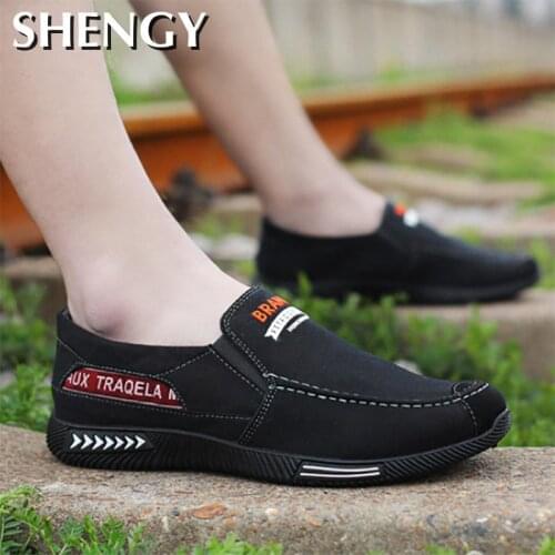 Men Casual Shoes Denim Comfort Canvas Shoes Men Loafers Fashion Sneakers Men Casual Sneaker Male Shoes Adult Walking Shoes