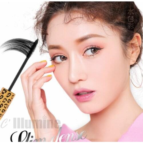 Eyes Make up Long Mascara Black Waterproof Long Curly Thick Lengthy Encrypt Leopard Print