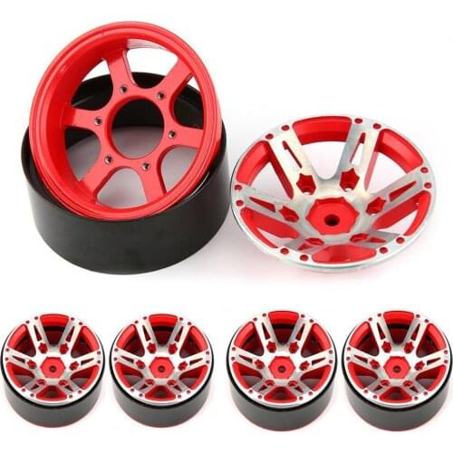 4Pcs/Set 1.9 Inch Weighted Metal Wheel Rim Upgrade Parts for RC 1/10 Crawl Car