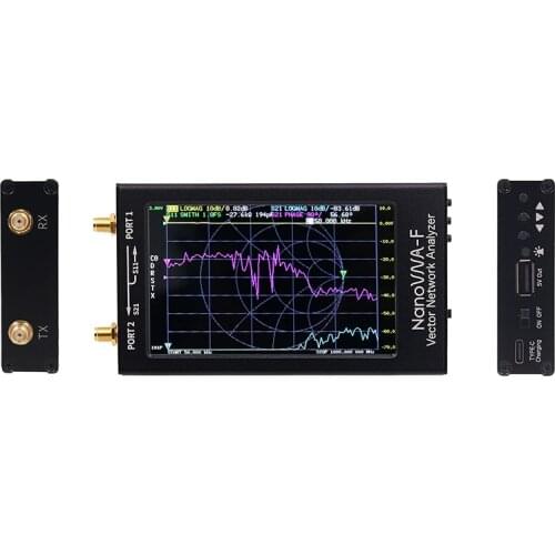 NanoVNA-F Vector Network Analyzer 10K-1500MHz 4.3" IPS Button Version Hardware V3.1 + RF Demo Kit