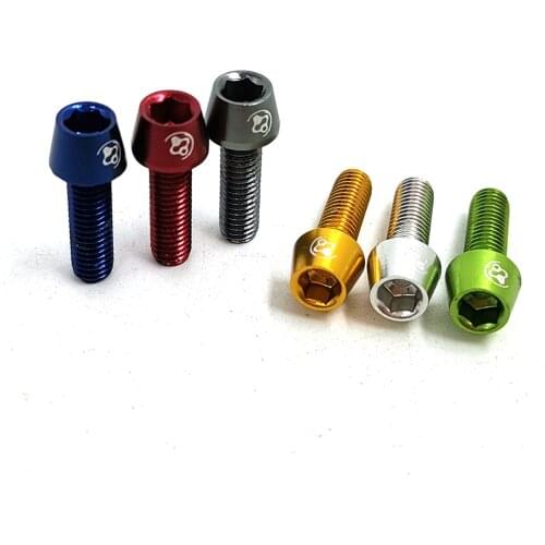 FOURIERS Bike Bicycle Screws BN-M004 Aluminium Alloy M5x0.8 17mm MTB Road Bike Screws For Bottle Holder Cycling Accessories