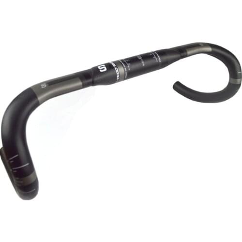 Superlogic Full Carbon Fiber Road Bicycle Handlebar Carbon Road Drop Handlebar 3K matte Carbon Compact Handlebar