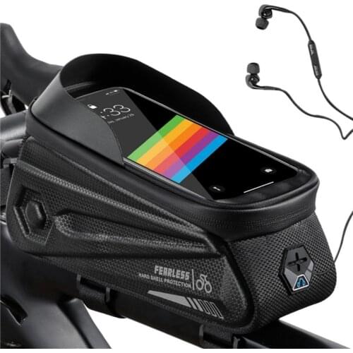 Bike Phone Front Frame Bag Fashion WaterProof Bicycle Top Tube Cycling Mount Pack Phone Case