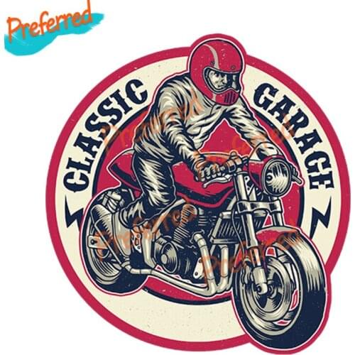 High Quality Emblem Badges Retro Decal Motocross Racing Laptop Helmet Trunk Wall Vinyl Car Sticker Die Cutting