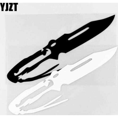 YJZT 10.9×15.3CM Personalized Car Stickers Exquisite Dagger Vinyl Car Exterior Decorative Pattern Black / Silver 20C-0129